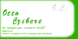 otto czibere business card